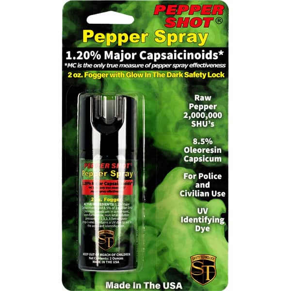 Pepper spray wrapped in packaging