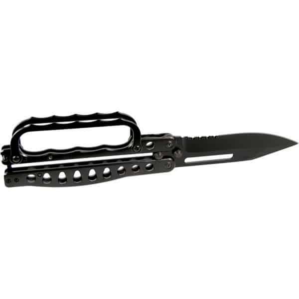 image of black butterfly knife