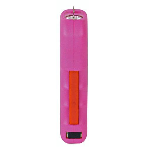 Pink electric mosquito swatter with an ergonomic handle, perfect for indoor and outdoor pest control.