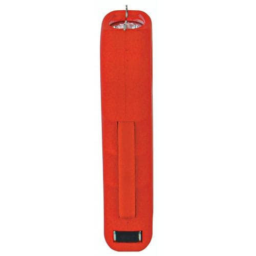 Red ignition stunner with pointed tip, designed for optimal kitchen and outdoor safety use.