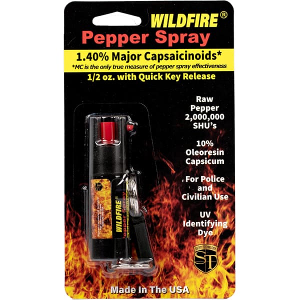 Wildfire Pepper spray wrapped in packaging